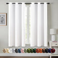 MIULEE Blackout Curtains for Bedroom 2 Panels 40 x 63 Inch Long Pure White | by MIULEE