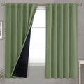 BGment Grass Green 100% Blackout Curtains 63 Inch Length by BGment