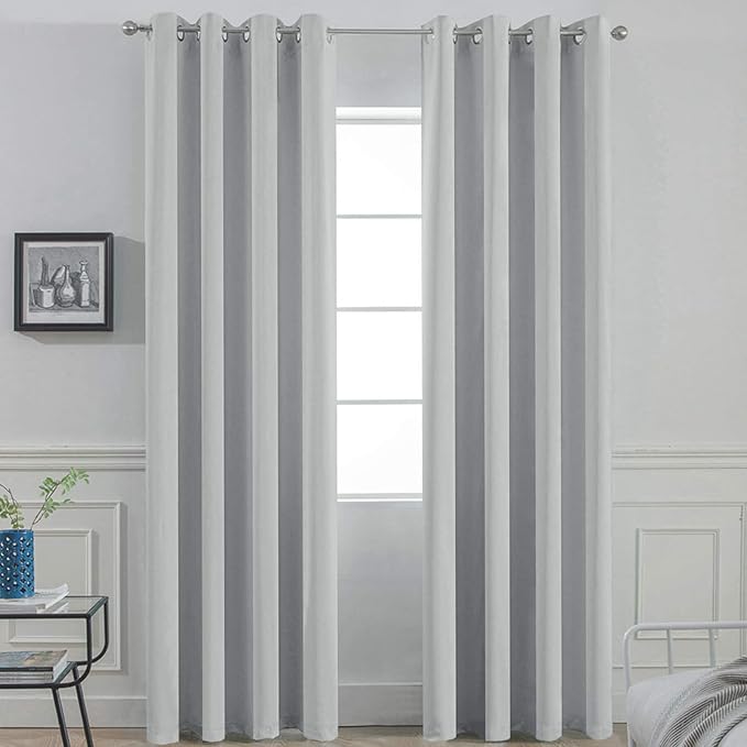 Yakamok Room Darkening Curtains 52x90 inch Length Light Grey-Living Room | 2 by Yakamok