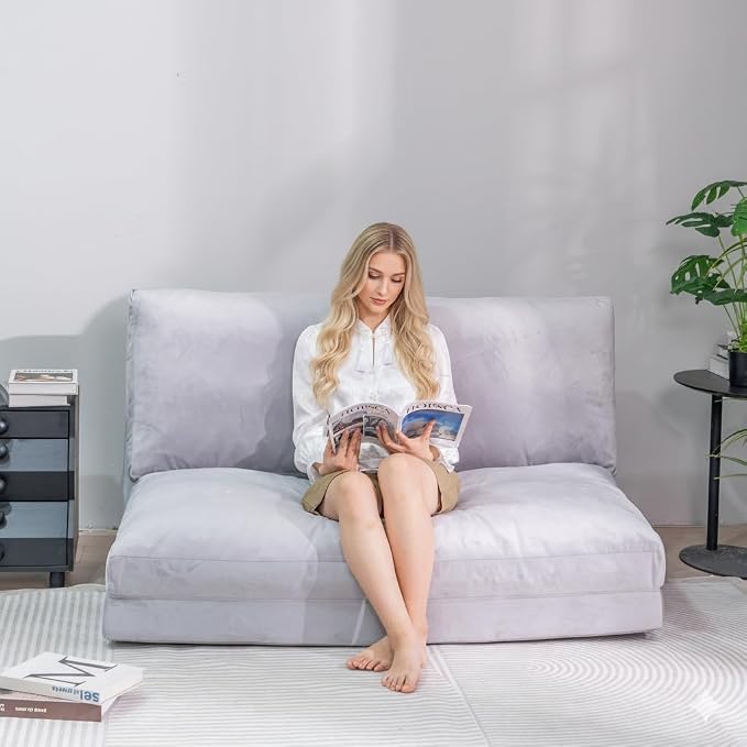 Cvortll 4-in-1 Folding Sofa Bed, Memory Foam Bean Bag Chair, Large Convertible - Image 9