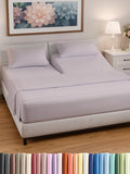 Split Head King Sheet Set – 4 Piece Flex Split Top King Sheets for Adjustable Beds - Fits 14” to 16" Mattress w/ Deep Pockets - Breathable & Cooling - Luxury Bedding and Wrinkle Free - Lavender Pink