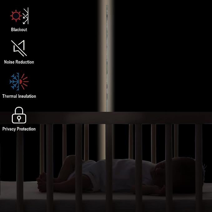 Diraysid Beige Grommet Blackout Curtains - Image 3