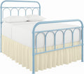 Ruffled Bed Skirt with Split Corners-Dust Ruffle - 12" Drop 100% Microfiber Soft,Sheen & Luxurious Look - Bed Skirts (Ivory -Full)