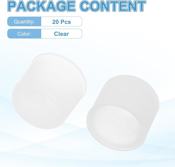 PATIKIL RCA Anti Dust Plug Dustproof Cover, 10pcs 0.4"/10mm Port Stopper Protector Silicone RCA Female Connector for TV Speaker Set-Top Boxes DVD Players Projectors, Clear