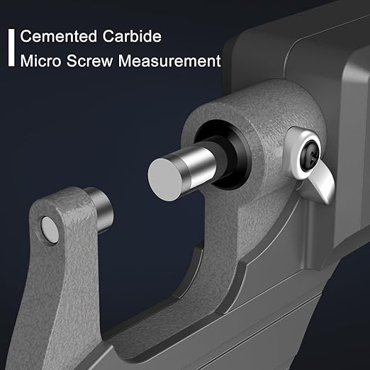 HDLKNAK Digital Outside Micrometer (0-1”/25mm), 0.00005"/0.001mm Precision, Inch/Metric Dual Reading, Machinist Thickness Gauge with Large LCD.