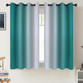 COSVIYA Grommet Ombre Teal Room Darkening Curtains 54 inch Long by COSVIYA