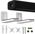 suptek Soundbar Wall Mount Shelf – Wall Mount Bracket for Sony, Samsung, Vizio, LG, Sonos Sound Bars – Under TV Mounting, Space-Saving Design, White (SBR001GDSW)