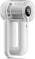 Rechargeable Fabric Shaver, 2-in-1 Lint Remover for Clothing, Furniture, Sweater with 6-Blade, 200ml Container, LED Display, 2000mAh USB-C, 3-Speed Lint Shaver Eliminates Fuzz & Pilling