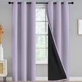 Yakamok Lilac Blackout Curtains 84 inches Long by Yakamok