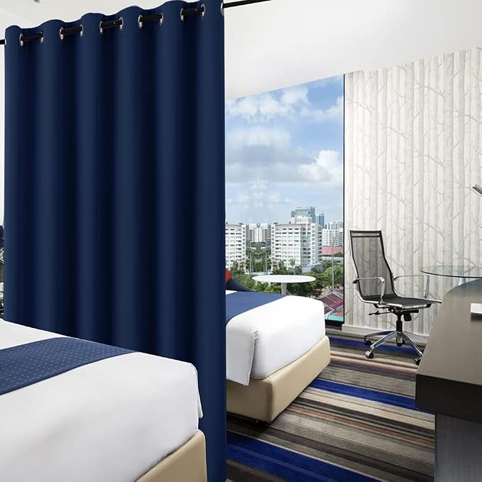 RYB HOME Privacy Room Partition Curtains Blackout Drapes - Image 3