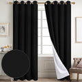 Diraysid 100% Blackout Curtains Black Linen Curtains by Diraysid%2C+refresh+your+life