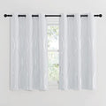 NICETOWN Greyish White Room Darkening Curtain Panels, 2 Panels, Window by NICETOWN