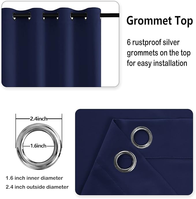 DWCN Blackout Short Curtains for Bedroom - Image 6