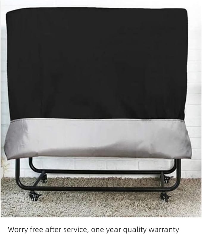 Rollaway Bed Cover, Waterproof & Dustproof Folding Bed Storage Cover, Portable Universal Fits 31-Inch Single (33''L x 12.99W x 42''H)