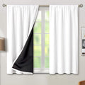 BGment White Blackout Curtains for Bedroom 54 Inch Long 2 Panels | Thermal by BGment