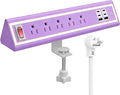Desk Clamp Power Strip with Nightlight, 40W Fast Charging, 6FT Extension Cord by NYYTGE