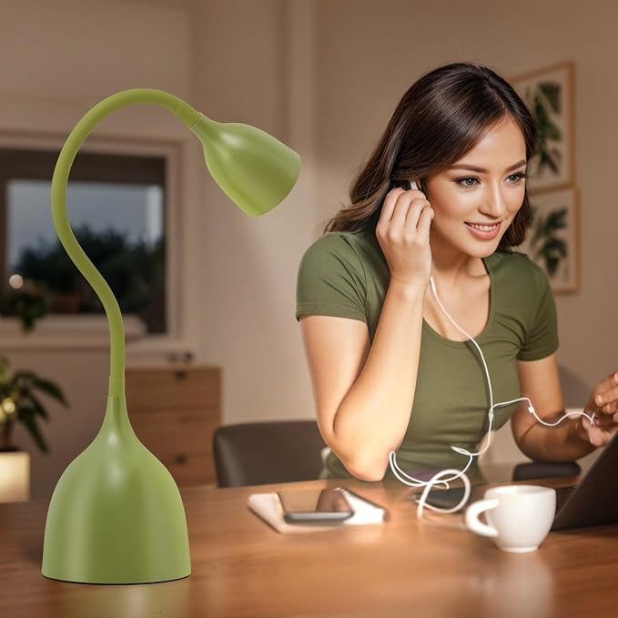 EJIAXIN Gooseneck Desk Lamp 360° LED Flexible Reading Light Small Desk Lamps - Image 5