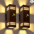 MZLITI 2-Pack Bronze Dusk to Dawn Outdoor Lights, Wall Light Wtih LED Bulbs, Modern Up Down Lights Outdoor, IP65 Waterproof Exterior Lighting Fixtures, Outside Lights for House for Porch, Garage