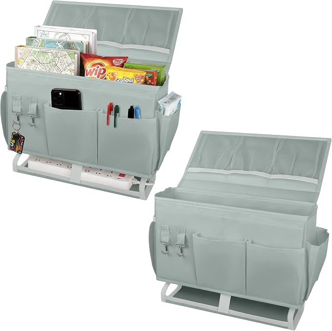 2Pcs Bedside Caddy for Dorm Bed Bedside Organizer, Bedside Storage by Unknown
