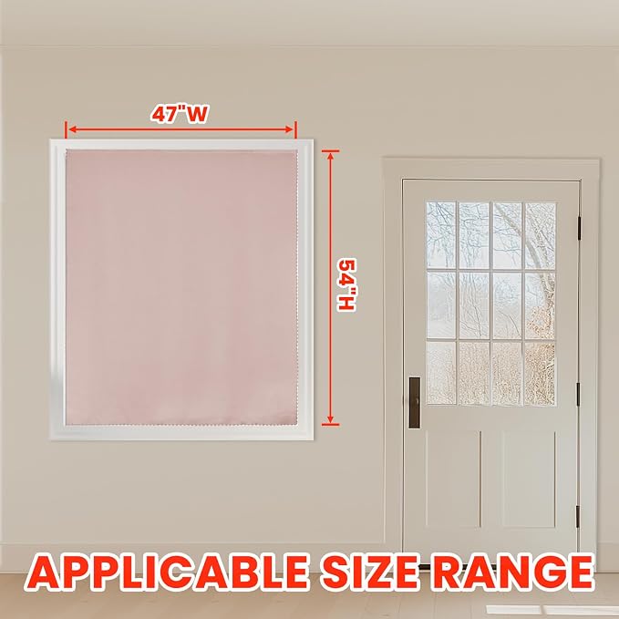 AJAZZ 100% Blackout Stick Curtain Portable Black Out Curtains Adhesive Curtains - Image 5