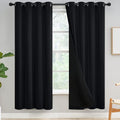 Yakamok Black Blackout Curtains 72 inches Long by Yakamok