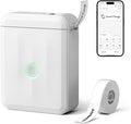 NIIMBOT D110 Upgraded Version Mini Label Maker Machine with Tape, Portable Bluetooth Thermal Printer, Sticker Labeler with Multiple Templates for Office Organization Home Kitchen School, White