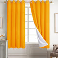 Diraysid 100% Blackout Curtains Yellow Linen Curtains by Diraysid%2C+refresh+your+life