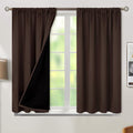 BGment Brown Blackout Curtains for Bedroom 45 Inch Length 2 Panels | Thermal by BGment