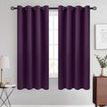 COSVIYA Grommet Room Darkening Purple Curtains 63 inch Length by COSVIYA