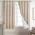 Diraysid 100% Blackout Curtains Beige Linen Curtains by Diraysid%2C+refresh+your+life