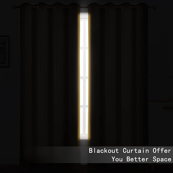 100% Blackout Yellow Curtains - Image 4