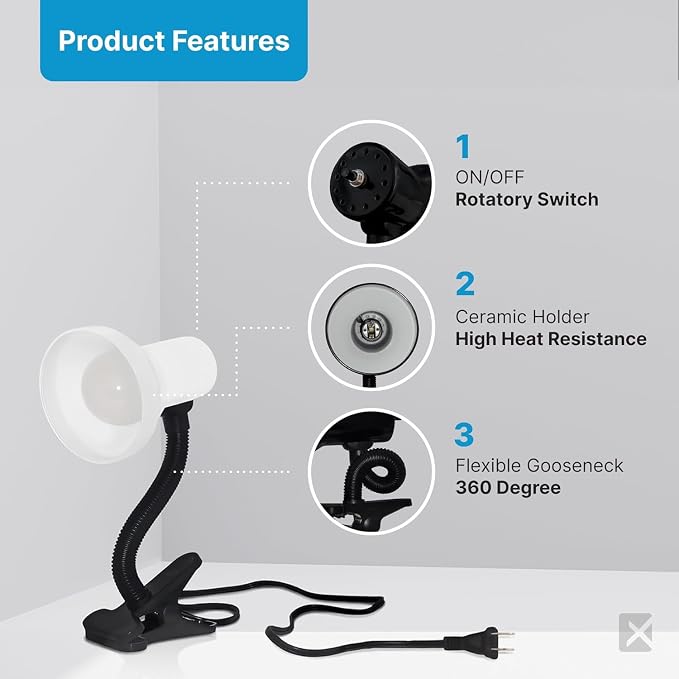Xtricity LED Clip on Desk Lamp - Image 5