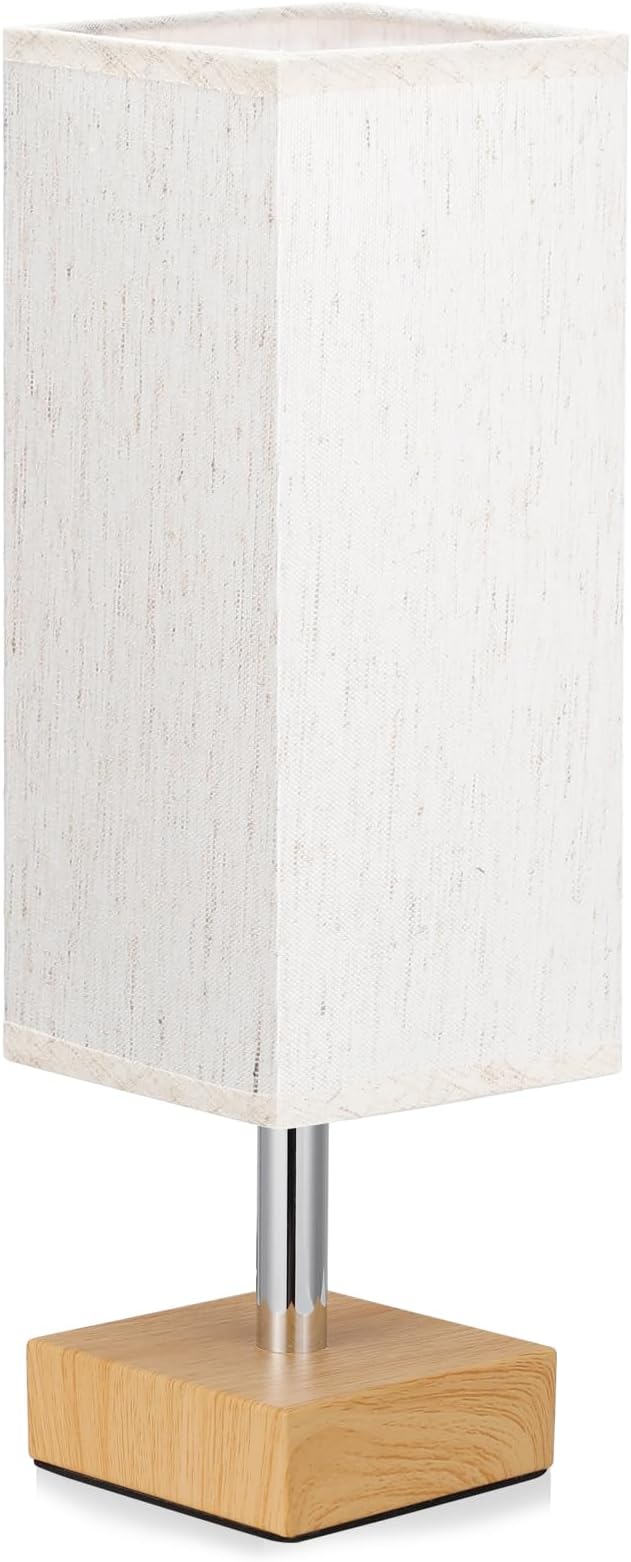 Wood-Grain Small Bedside Lamp for Bedroom - Image 2