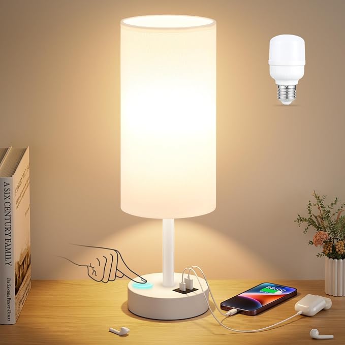 Dicoool Bedside Table Lamp for Bedroom by DicooolDirect