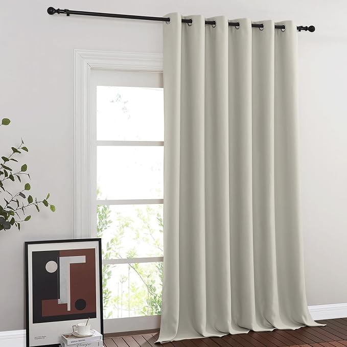 NICETOWN Blackout Sliding Glass Door Curtains, Room Darkening Thermal Insulated by NICETOWN