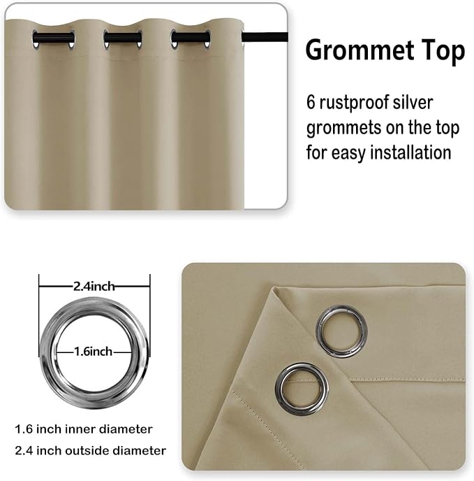 DWCN Blackout Curtains for Bedroom - Image 5