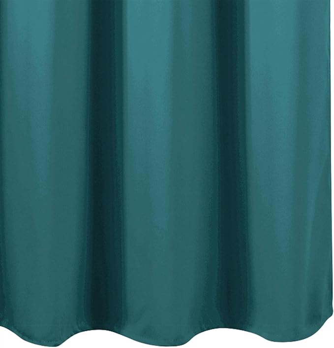 Blackout Curtains 66 x 54 Inch Long Sea Teal Curtains Set of 2 Panels Room - Image 8