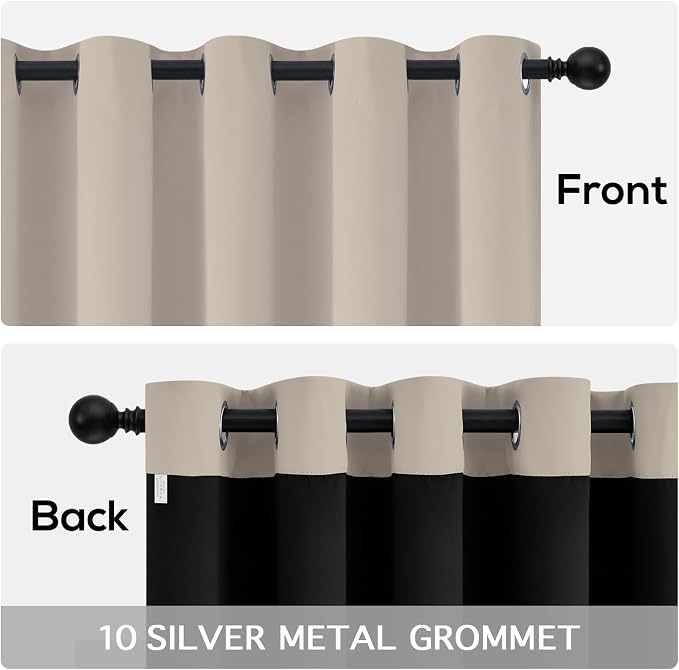 Yakamok Natural Blackout Curtains 84 inches Long - Image 6