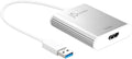 j5create USB 3.0 to 4K HDMI Display Adapter USB 3.0 Male Type-A Connector | HDMI Female Connector | 4K UHD | Resolution Up to 3840 x 2160 @ 30 Hz | Aluminum Housing (JUA354)