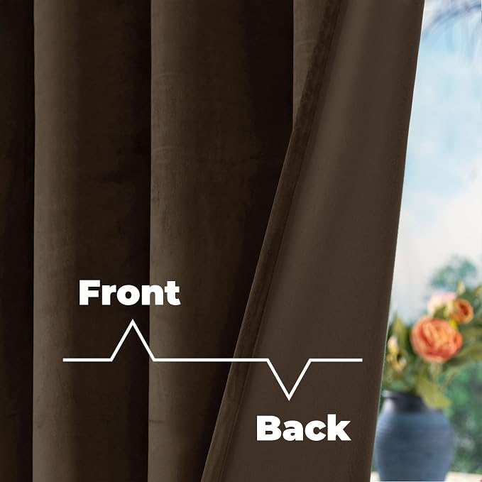 BGment 96 Inch Velvet Blackout Curtains - Image 4
