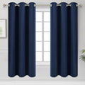Diraysid Navy Blue Grommet Blackout Curtains by Diraysid%2C+refresh+your+life