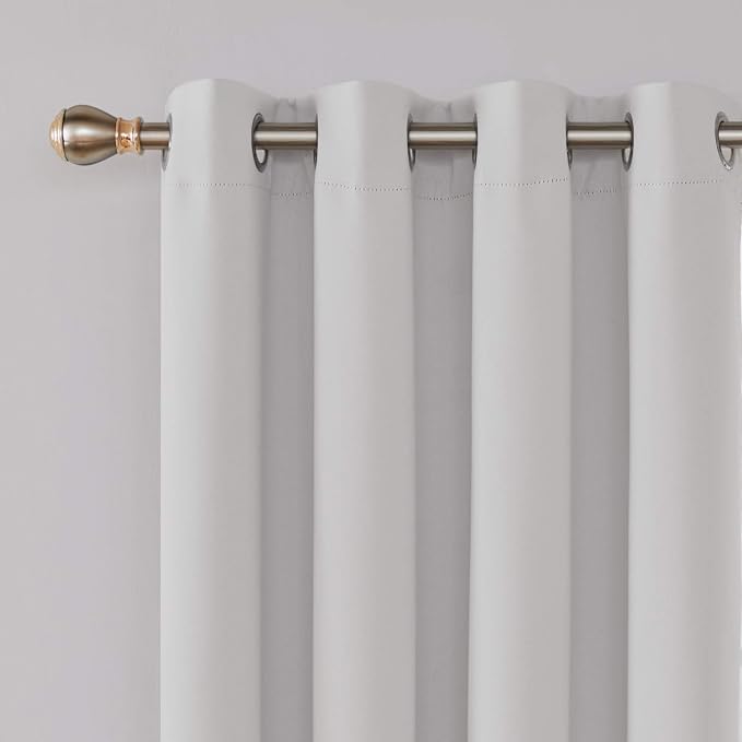 Deconovo Blackout Curtains for Bedroom, Thermal Insulated Room Darkening - Image 3