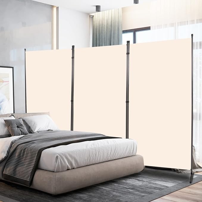 Room Divider 6FT Folding Privacy Screens, 3 Panel Partition Room Dividers | by HOMSCREENER