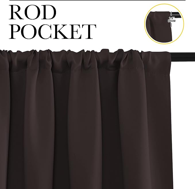 NICETOWN Blackout Curtain Panels 63 inches - Image 3
