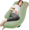 Cooling Pregnancy Pillows for Sleeping, Down Alternative, Removable Cover by SASTTIE