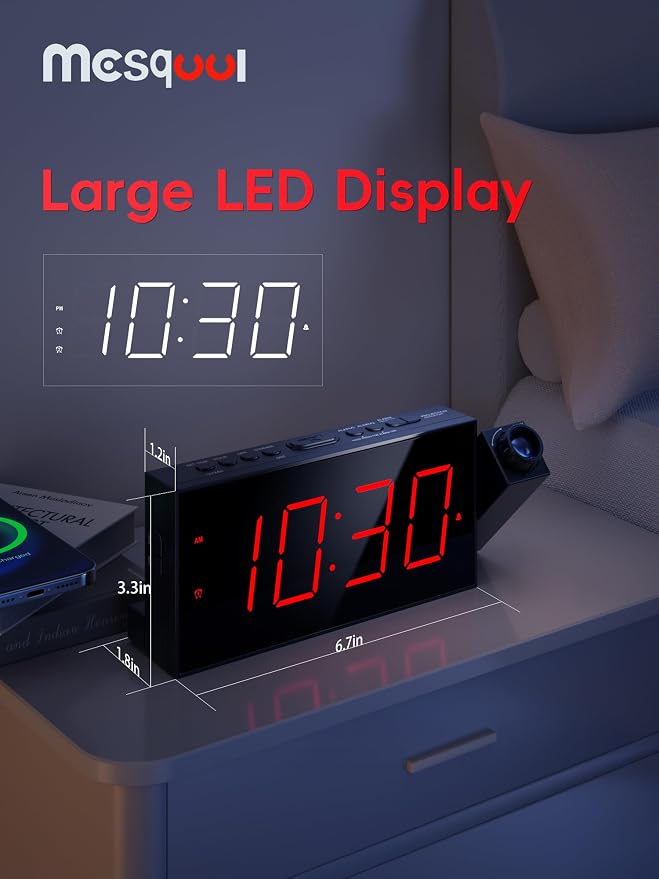 Mesqool Projection Alarm Clock - Image 2