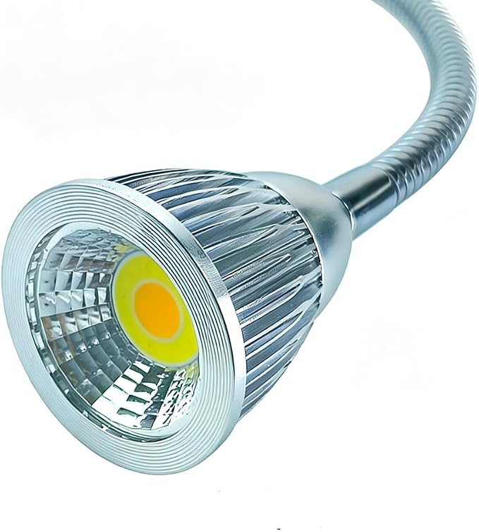 QUANS 5W 3 Colors LED Clip on Tube Flexible Work Desk Table Bed Light SR | - Image 6