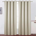 Blackout Curtains 66 x 95 inch/Light Beige Curtains Set of 2 Panels/Thermal by Lemomo