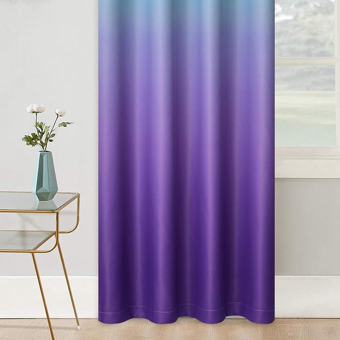 COSVIYA Grommet Ombre Room Darkening Curtains 96 inches Long - Image 5