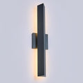 Tarentlight Modern Minimalist 20W LED Outdoor Wall Light, IP65 Waterproof, 1700 Lumens Warm White, Black Textured Aluminum & Frosted Glass, Wall-Mounted Porch Lights for Garage, Patio, Entryway